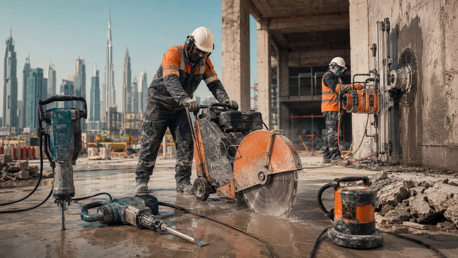 Concrete cutting & breaking equipment